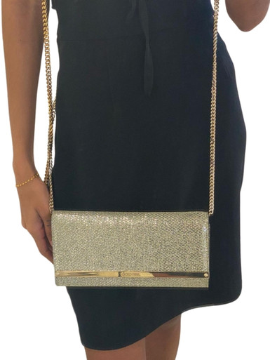 JIMMY CHOO  Milla Coarse Glitter Bag image 1
