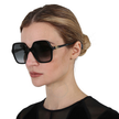 GUCCI  Grey Square Ladies Sunglasses GG1072S 001 56 image 2