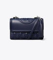 TORY BURCH Small Fleming  Convertible Shoulder Bag- Royal Navy image 0