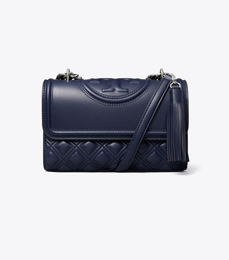 TORY BURCH Small Fleming  Convertible Shoulder Bag- Royal Navy image 0