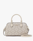 KATE SPADE Flower Small Dolly Duffle - Dark Beige Multi image
