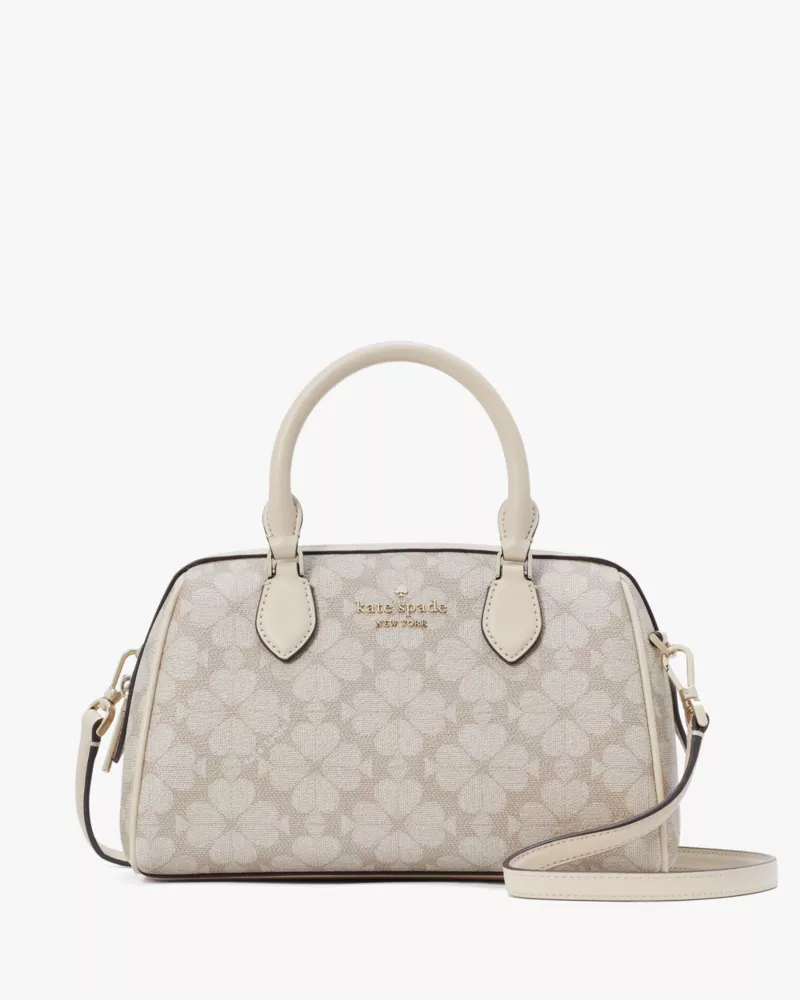 KATE SPADE Flower Small Dolly Duffle - Dark Beige Multi image