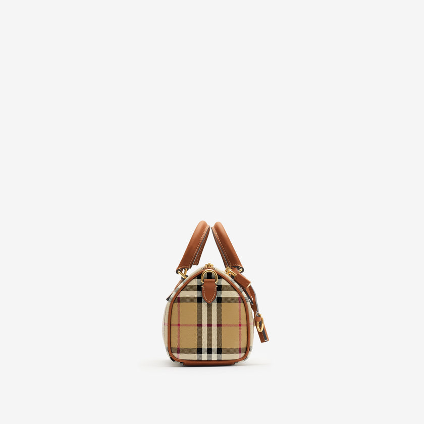 BURBERRY Mini Check Bowling Bag