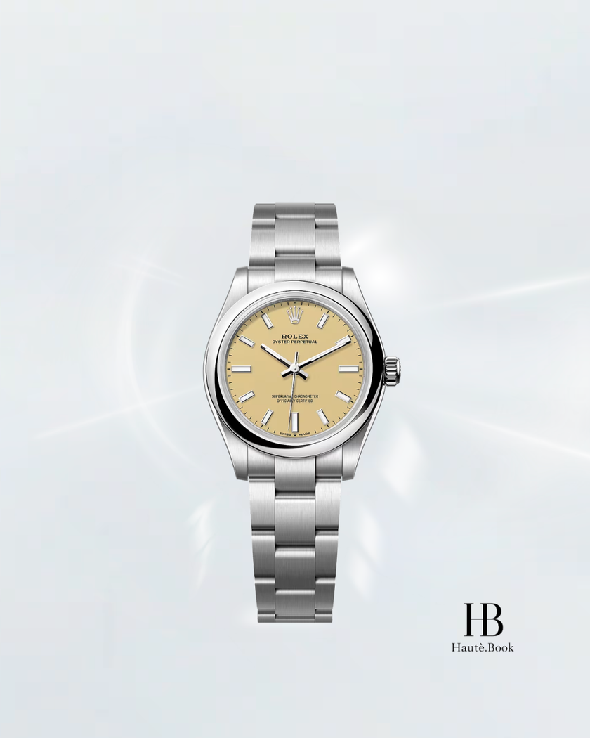 [Brand New] ROLEX Oyster Perpetual Beige Stainless Steel 277200-0013 31mm