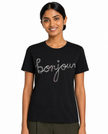 KARL LAGERFELD Cotton Jersey Bonjour Tee