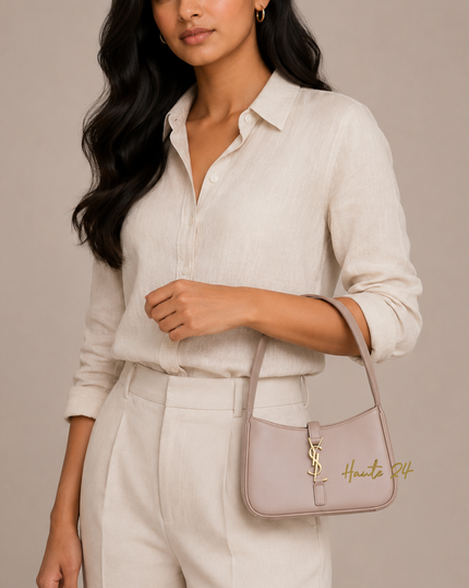 SAINT LAURENT PARIS LE 5 A 7 Handbag Jasmin Flower