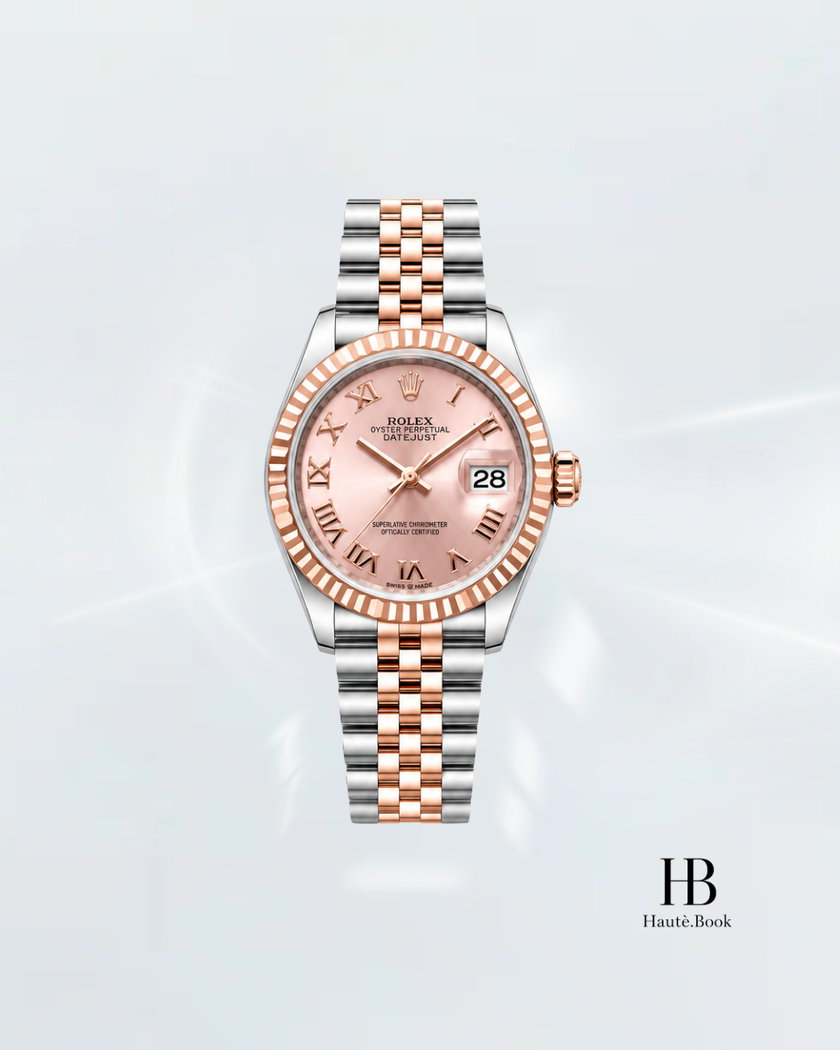 [Store Display] ROLEX Lady-Datejust Pink Roman Dial Jubilee Everose Gold 26mm