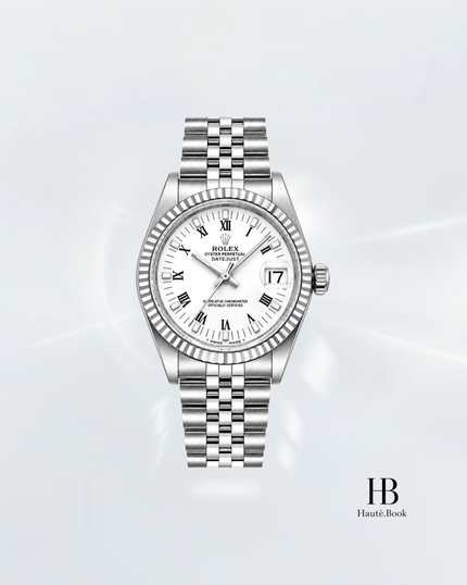 [Store Display] ROLEX Datejust Roman Diamond Jubilee White Gold Stainless Steel 31 mm