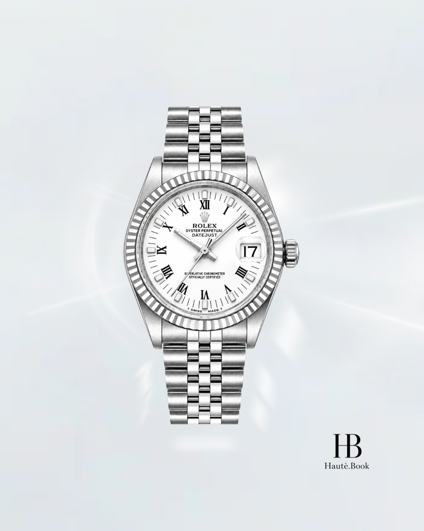 [Store Display] ROLEX Datejust Roman Diamond Jubilee White Gold Stainless Steel 31 mm
