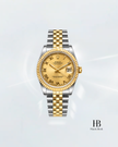 [Store Display] ROLEX Datejust Champagne Roman Jubilee Yellow Gold Stainless Steel 31 mm