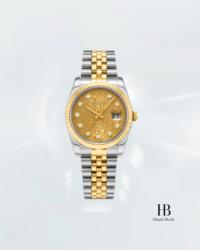 [Store Display] Rolex Champagne Computer Dial Diamond Jubilee Yellow Gold Stainless Steel 31mm