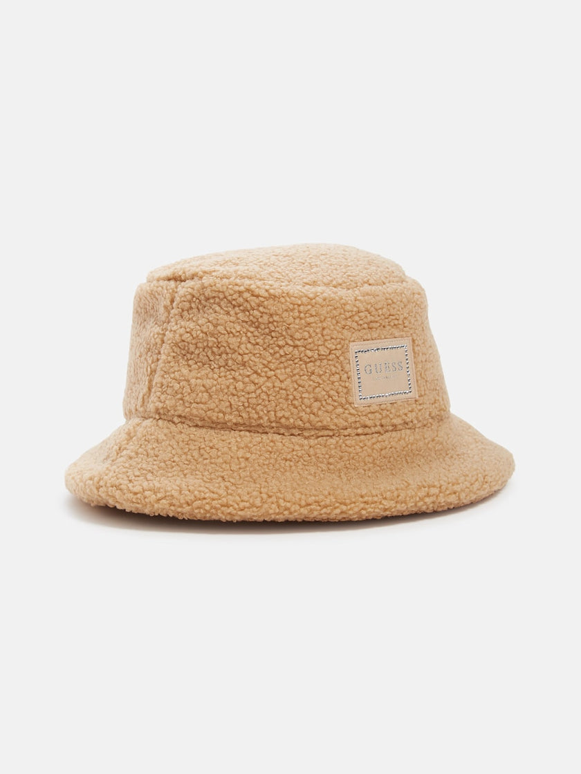 Guess Rhinestone Sherpa Bucket Hat - Neutral image 0