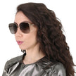 [ARRIVING] JIMMY CHOO Brown gradient Square Ladies Sunglasses HESTER/S 006J/HA 59 image 1
