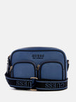 Guess Pennywise Faux-Leather Crossbody Bag - Blue image 0