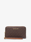 MICHAEL KORS Jet Set Signature Logo Smartphone Wristlet - Brown image 2