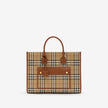 BURBERRY Medium Check Freya Tote Bag image 0