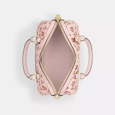 COACH Rowan Satchel Bag With Rose Print image 0