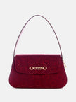 Guess Avelina Rhinestone Logo Shoulder Bag - Red image 0