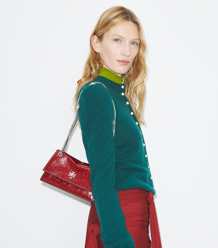 [AT DELHI] TORY BURCH Mini Kira Turnlock Shoulder Bag- Red image 1