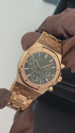 Audemars Piguet Royal Oak Self Winding Chronograph  26240OR.OO.1320OR.08 18-carat Pink Gold Khaki Green 