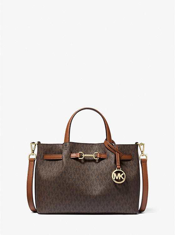 MICHAEL KORS Carson Small Signature Logo Satchel image 0