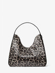 MICHAEL KORS Nayla Medium Leopard Print Calf Hair Hobo Shoulder Bag image 0