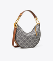 TORY BURCH T Monogram Mini Crescent Bag image 3