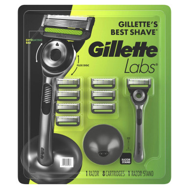 Gillette Labs with Exfoliating Bar Shaving Razor for Men (@Delhi Studio) image 0