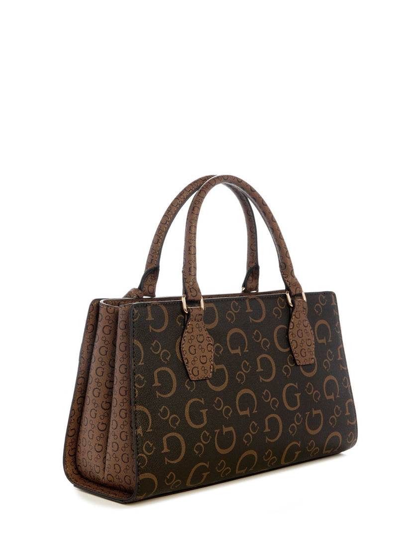 Guess Eldoria Enlarged Logo Satchel - Pink image 2