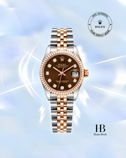 [Store Display Model] Rolex Datejust Chocolate Diamond Dial Jubilee Stainless Steel 31 mm