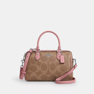 COACH Rowan Satchel Bag In Maxi Signature Canvas image 3