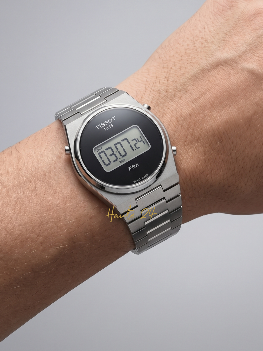 TISSOT PRX Quartz Digital Black Dial Men's Watch image 2