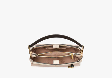 Kate Spade Madison Medium Top Handle Satchel - Toasted Haz elnut Multi  ( Arriving In Delhi ) image 2