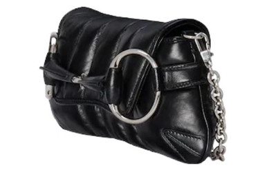 GUCCI Horsebit Chain Small Shoulder Bag Black image 0