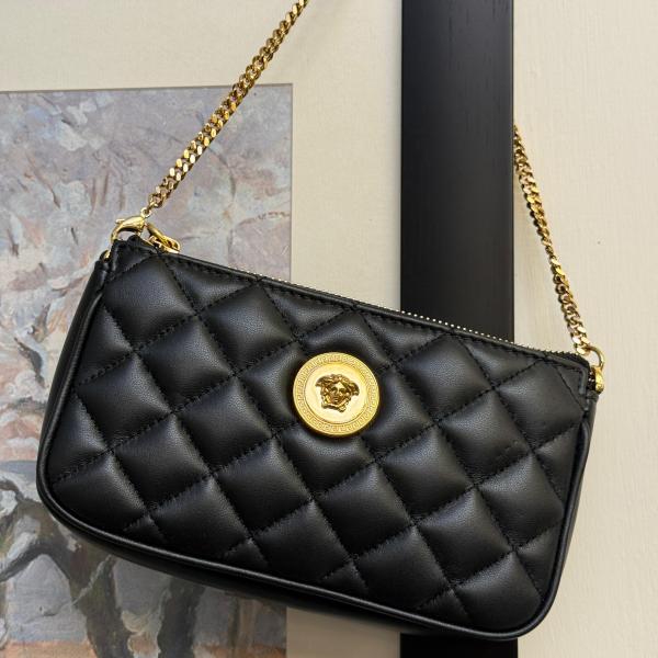 VERSACE La Madusa Mini Quilted Leather Black Shoulder Bag (@Delhi Studio) image 3