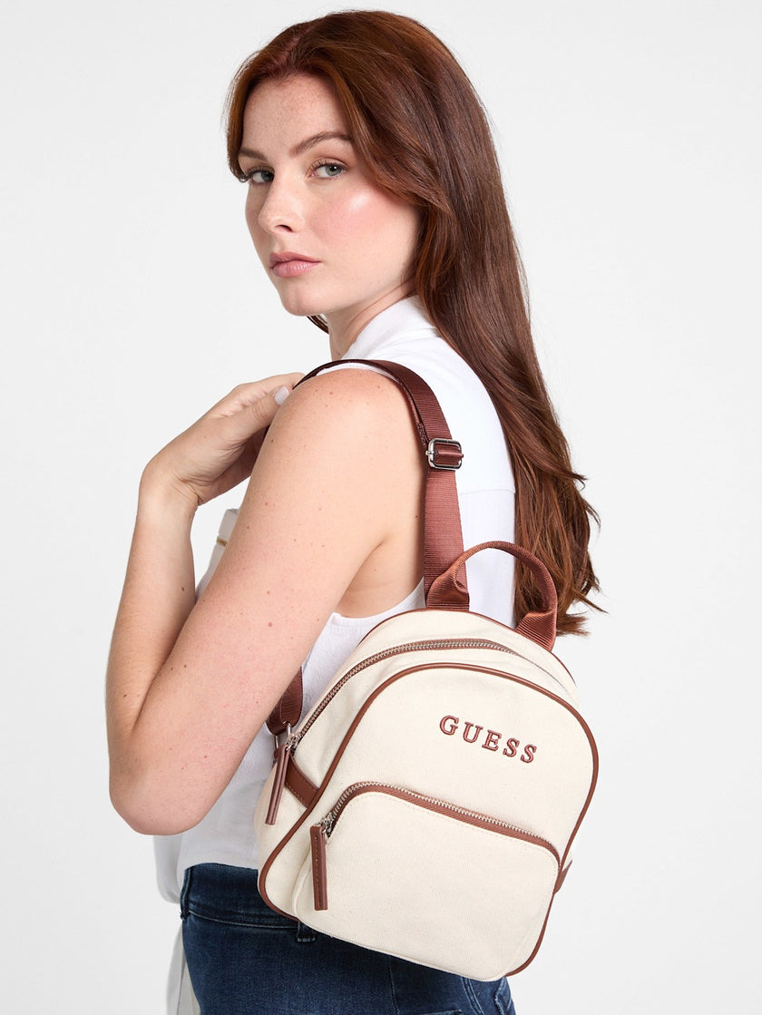 Guess Canvas Logo Backpack - Neutral image 1
