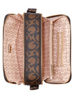 Guess Reinee Mini Double-Zip Crossbody - Brown image 3