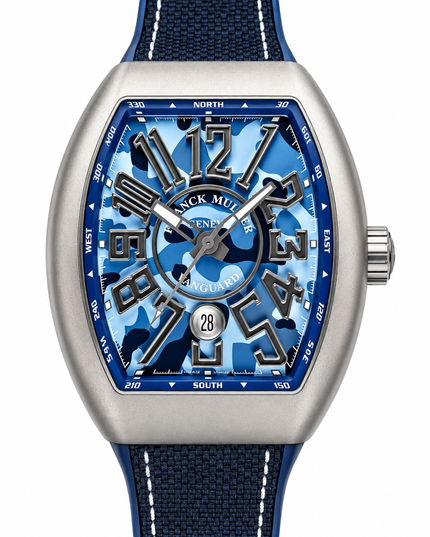 [BRAND NEW] FRANCK MULLER Vanguard Camouflage  V45SCDT MC BL CAMO 44MM