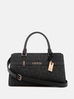 Guess Eldoria Enlarged Logo Satchel - Black image 0