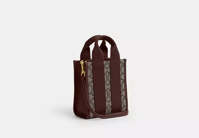 COACH Smith Mini Tote Bag In Signature Jacquard (Arriving In Delhi) image 2