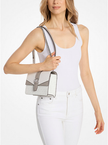 MICHAEL KORS  Greenwich Small Color-Block Signature Logo Crossbody Bag - Optic White image 1