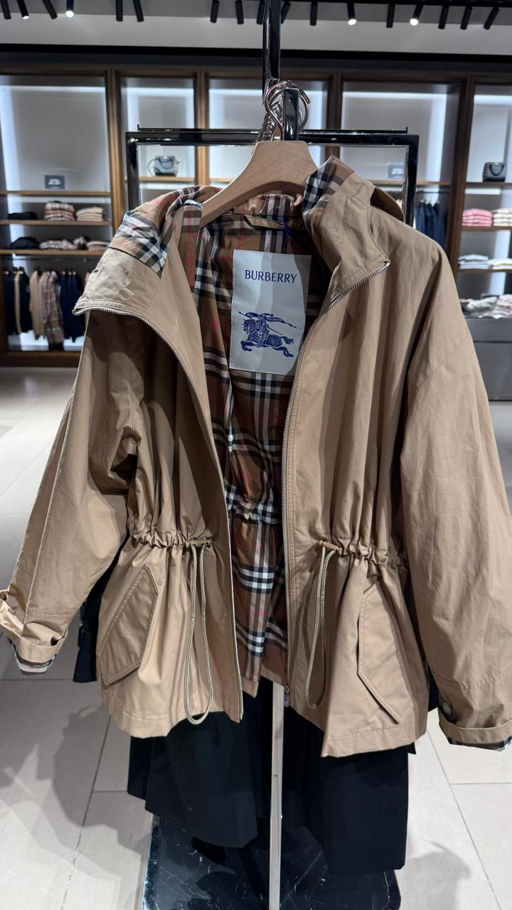 BURBERRY W Birley Drawstring Hoodie Jacket image 2