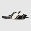 GUCCI Women's Mule - Black and White image 0