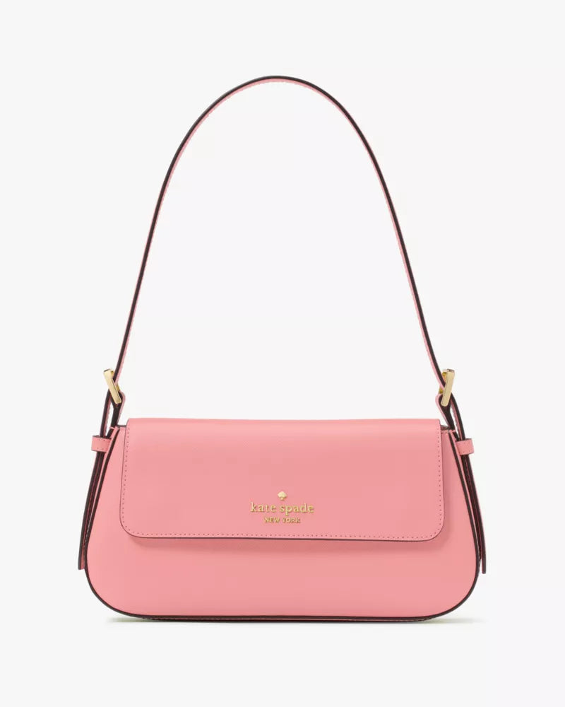 KATE SPADE Madison Saffiano Leather Small Flap Shoulder Bag - Terracotta Tile image 0