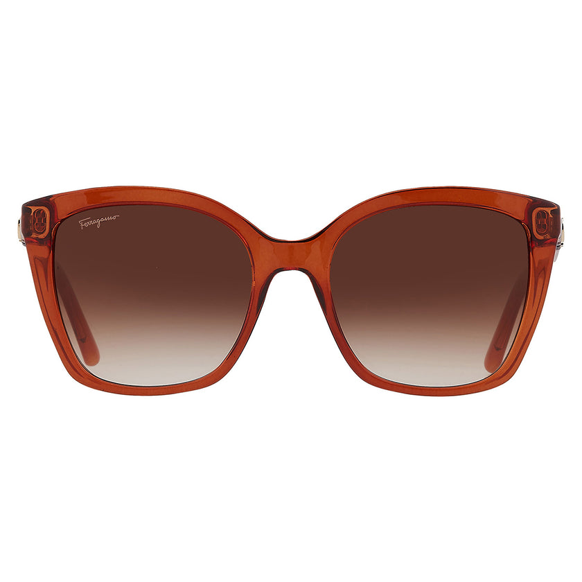 [AT DELHI] FERRAGAMO Salvatore Brown Gradient Butterfly Ladies Sunglasses image 0