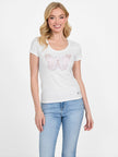 GUESS Eco Chrysalis Butterfly Tee - White image 0