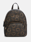 Guess Eldoria Enlarged Logo Mini Backpack - Brown image 0