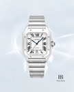 [Store Display] Cartier Santos de Cartier LM Silver Stainless Steel 40 mm