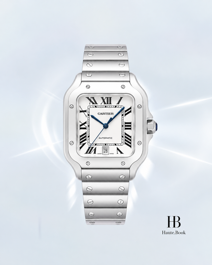[Store Display] Cartier Santos de Cartier LM Silver Stainless Steel 40 mm