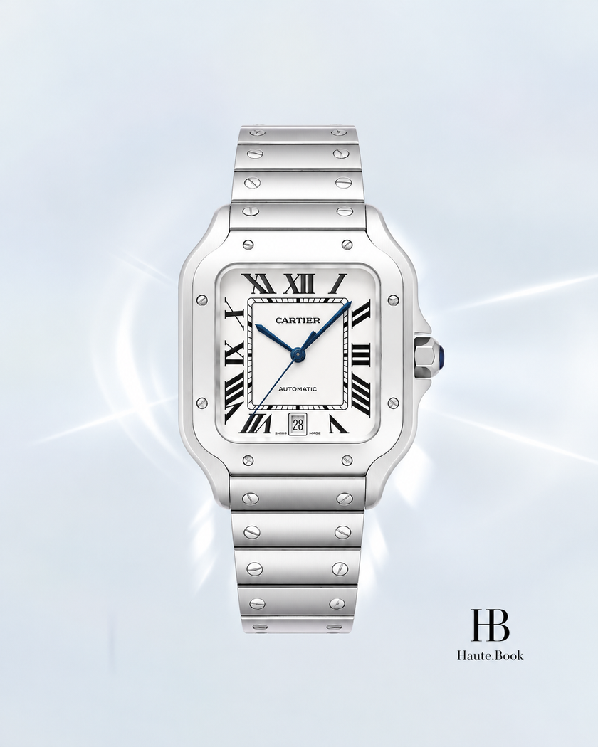[Store Display] Cartier Santos de Cartier LM Silver Stainless Steel 40 mm